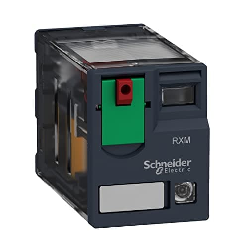 Image of Schneider Electric rxm4ab2b7 Miniature Relay Plug-In, where LED, 4 °C/or contacts, 6 A Rated Current Thermal, 24 V AC