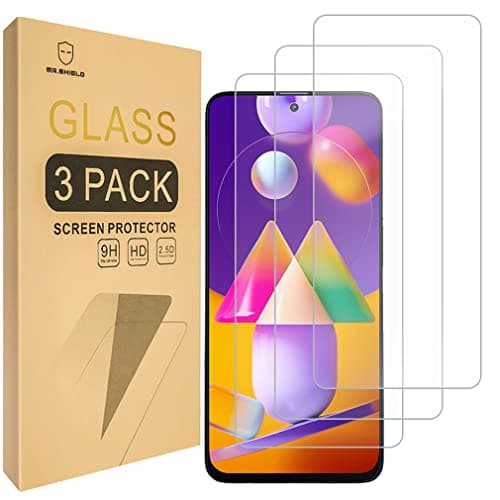 Image of Mr.Shield Screen Protector For Samsung Galaxy M31S [Tempered Glass] [9H Hardness] [3-Pack] Screen Protector