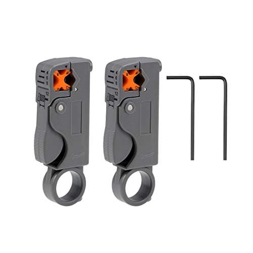 Image of sourcing map Rotary Coax Coaxial Cable Stripper Cutter Tool for RG58 RG59/62 RG6 Wire Stripper 2pcs