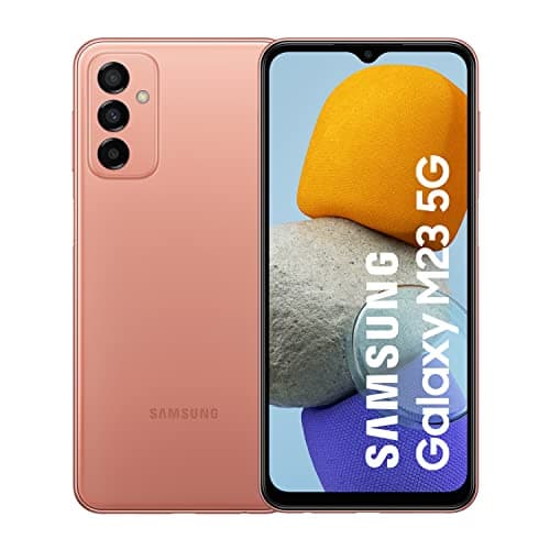 Image of Samsung Galaxy M23 5G Mobile Phone SIM Free Android Smartphone 4GB RAM 128GB Storage Orange Copper [Amazon Exclusive]