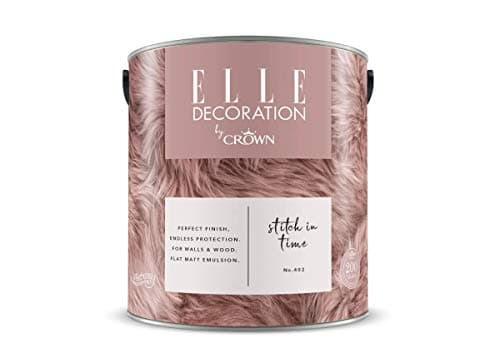 Image of ELLE Decoration by CROWN 2.5L Flat MATT Emulsion Paint - Stitch in Time No 402