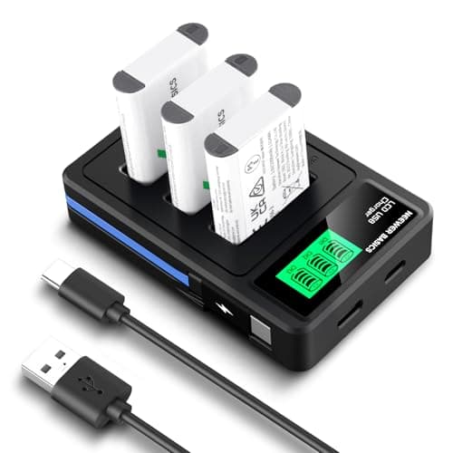 Image of NEEWER BASICS 3Pcs NP-BX1 Replacement Batteries with USB Triple Charger, 1090mAh Camera Backup Power Supply Compatible with Sony ZV1 ZV-1 II Cybershot RX100 RX100II RX100M II HDR-AS15 HDR-AS30