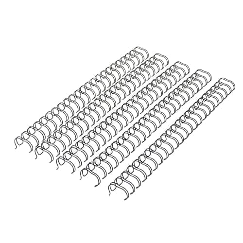 Image of RAYSON 23 Loops Wire Binding Spines, 50 Sheets, 2:1 Pitch, 9.5mm, A4, Black, Pack of 100