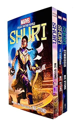 Image of Marvel Black Panther Shuri Series 3 Books Collection Set By Nic Stone (Shuri: A Black Panther, The Vanished & Symbiosis)