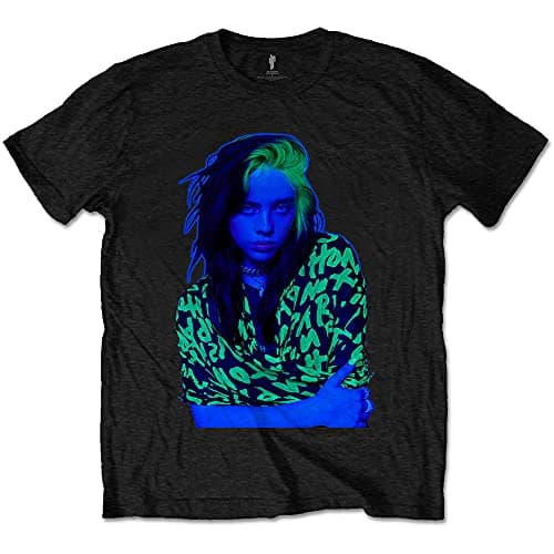 Image of Billie Eilish Press Photo Official Tee T-Shirt Mens Unisex (X-Large) Black