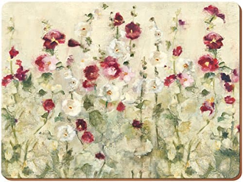 Image of Creative Tops Wild Field Poppies Premium 4-Piece Set of Cork Backed Placemats, 30 x 22.8 cm (11.75" x 9")