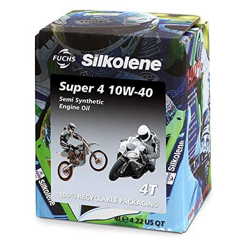 Image of Silkolene Super 4 SAE 10W-40 Semi-Synthetic Engine Oil 4 Litre Lube Cube