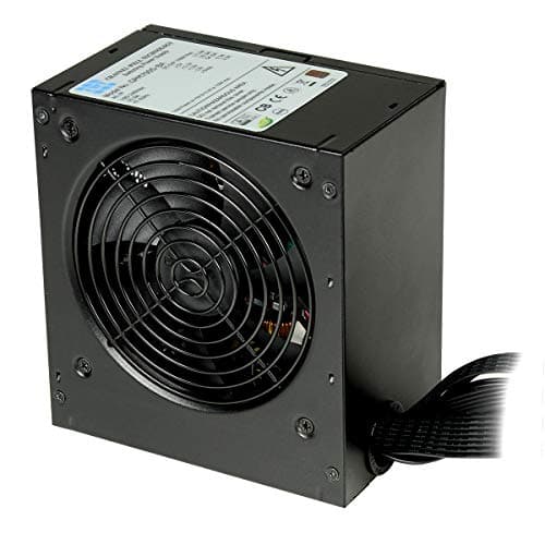 Image of JUSTOP Fortitude 80 Plus 700W Power Supply Unit, ATX PSU, 120MM Quiet Fan, Active PFC Protection, 7x SATA, 4x 6+2 Pin PCI-E, ATX 12V 4+4-Pin, Solid Caps, Long Flat Cables (700W)