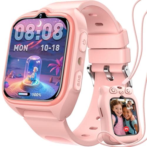 Image of Blackview 4G Kids Smart Watch for Boys Girls with GPS Tracker, LED Torch, SOS, Video Phone Call, Voice Chat, Pedometer Sleep, Games, Camera, School Mode, IP68 Waterproof, Best Gifts for 5-12 Year Olds