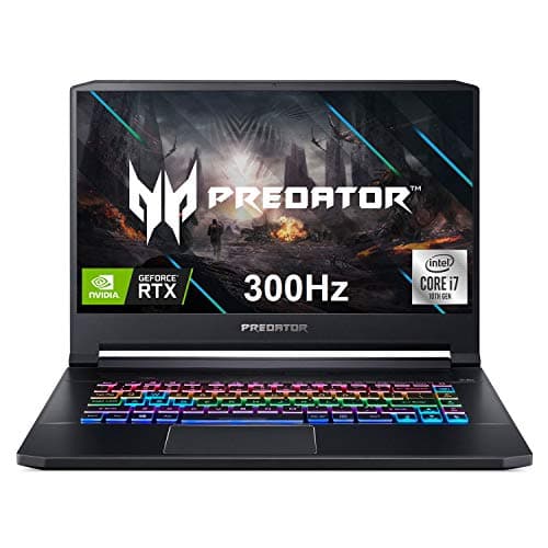 Image of acer Predator Triton 500 PT515-52-77P9 Gaming Laptop, Intel Core i7-10750H, NVIDIA GeForce RTX 2080 Super, 15.6" FHD NVIDIA G-SYNC Display, 300Hz, 32GB Dual-Channel DDR4, 1TB NVMe SSD, RGB Backlit KB