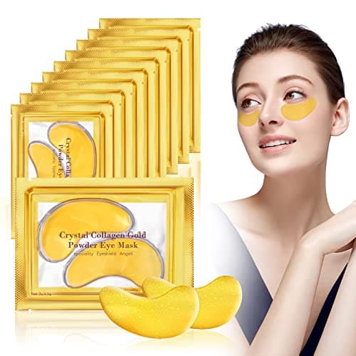 Image of URAQT Under Eye Treatment Masks, 10 Pairs Natural Under Eye Gel Patches Collagen Masks, Hydrating Eyes Gel Pads for Wrinkles, Remove Eyes Bags, Dark Circles, Skincare