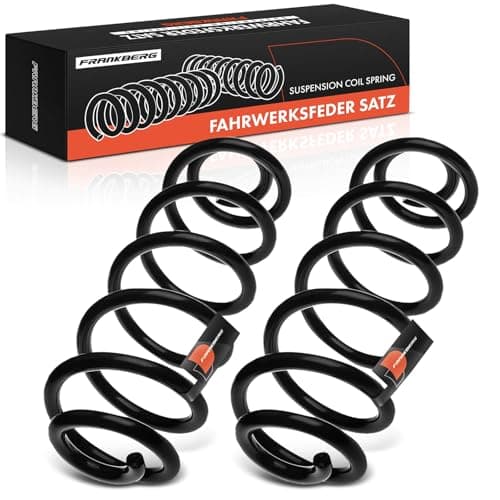 Image of Frankberg 2x Coil Spring Rear Compatible with Q5 8RB 2008-2017 2.0L 3.0L 3.2L SUV Replace# 8R0511115AN