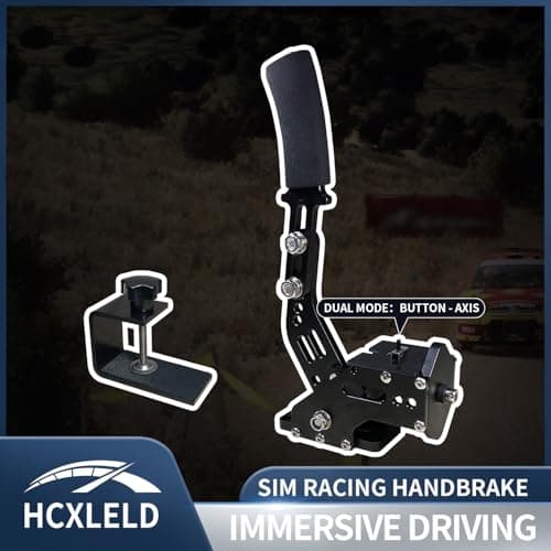 Image of HCXLELD Sim Racing Handbrake, V99 V10 Steering Wheel Compatible with PS4, XBOX Series X/S, XBOX One, All Racing Wheels for Windows