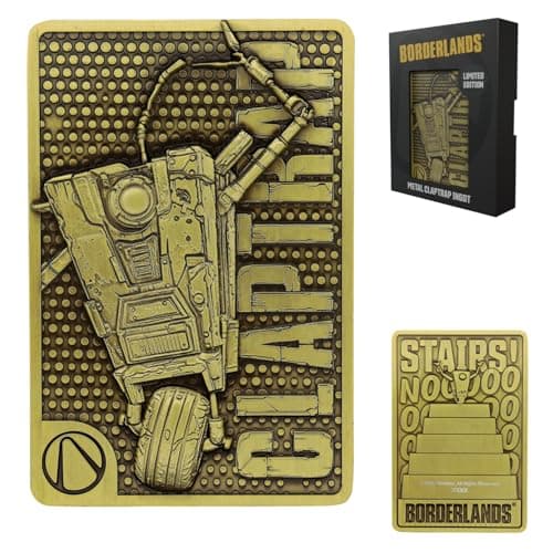 Image of FaNaTtik Borderlands Claptrap Limited Edition Metal Ingot – Antique Brass Coloured Numbered Collectible (5000 worldwide)
