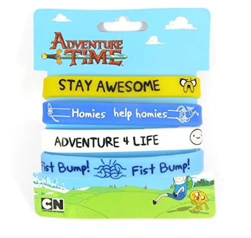 Image of Official Licensed Adventure Time Jake & Finn Rubber Wristbands Jelly Bangles