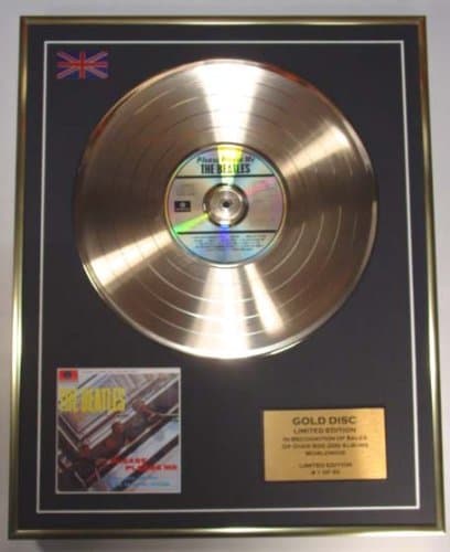 Image of THE BEATLES (2)/LIMITED EDITION/CD GOLD DISC/ALBUM 'PLEASE PLEASE ME'/(The Beatles)