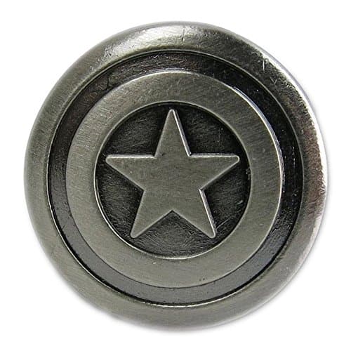 Image of Marvel Captain America Shield Deluxe Pewter Lapel Pin