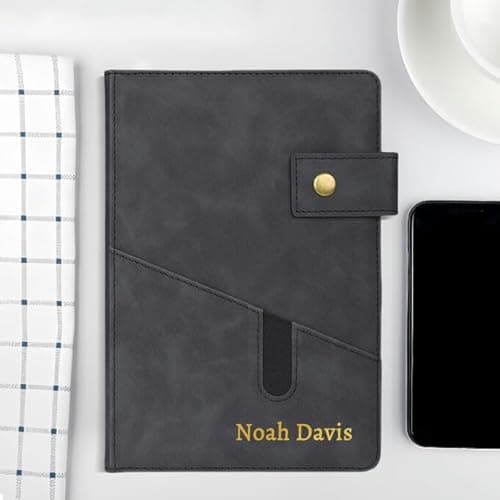 Image of Personalised custom notebook, A5 Hardcover business notebook, Suitable for men and women for work, office, school writing and note-taking, 21.5 * 14.5cm, The first choice for gifts