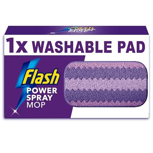 Image of Flash Power Spray Mop Washable Reusable Microfibre Pad for Any Type of Floor