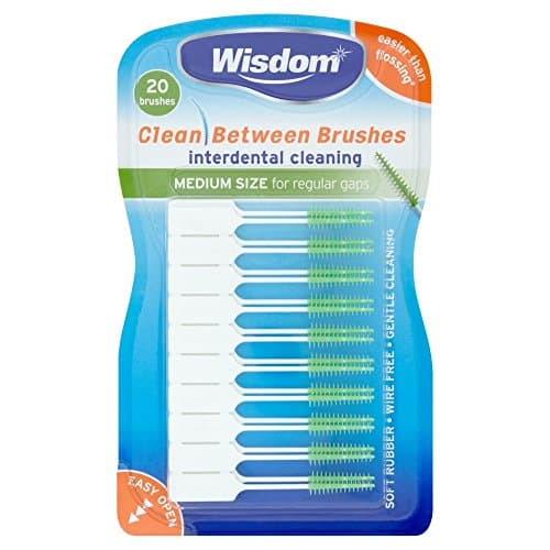 Image of Wisdom Clean Between Interdental Brushes, Medium, Pack of 20