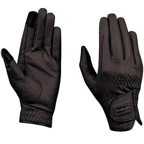Image of Dublin Everyday Touch Screen Compatible Riding Gloves, Black, Large/8