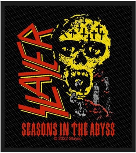 Image of Slayer Standard Patch Seasons In The Abyss Official Black One Size