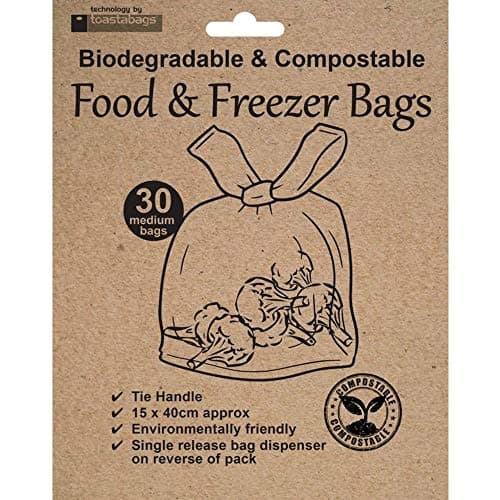Image of Toastabags | Biodegradable & Compostable Food & Freezer Bags | 30 Medium Bags