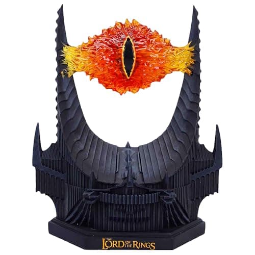 Image of Nemesis Now Lord of the Rings Eye of Sauron Lamp 21.5cm - Official LOTR Light-Up Collectible, Mordor Barad-dûr Decor, Fantasy LED Desk Lamp, for Fans