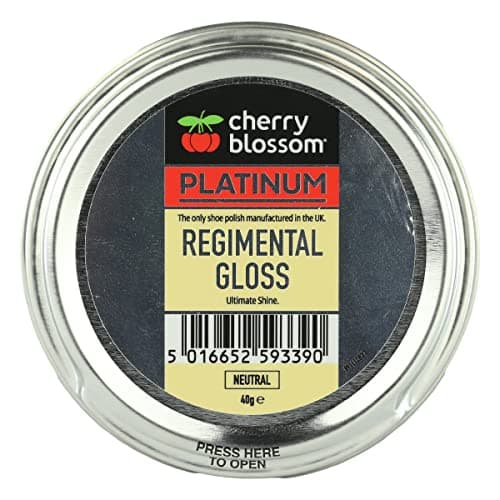 Image of Cherry Blossom Footwear Regimental Gloss Shoe Polish, Neutral, 40G UK