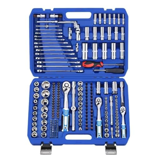 Image of Suprills 216-Piece Socket Set - CR-V Mechanic Tools in Sturdy Tool Box: Screwdriver Set, Comprehensive Socket Set - Ideal All-in-One Tool Kit for Professionals and DIY Enthusiasts