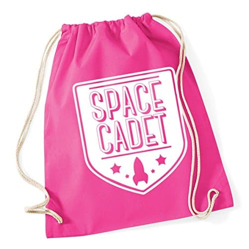 Image of Hippowarehouse Space cadet Drawstring Cotton School Gym Kid Bag Sack 37cm x 46cm, 12 litres