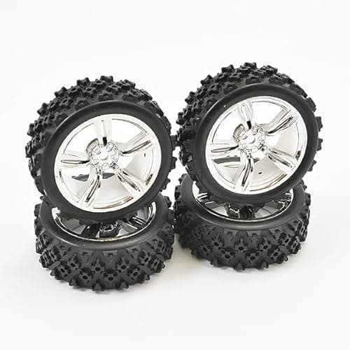 Image of Fastrax 1/10Th Touring Wheel/ Rally Block 5-Spoke Chrome