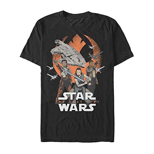 Image of STAR WARS Men's Rebels Lead Poster Shirt, Black, XL
