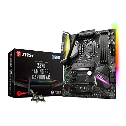 Image of MSI Intel 1151 Socket Z370 Chipset Gaming Pro Carbon AC D4 ATX Motherboard - Black