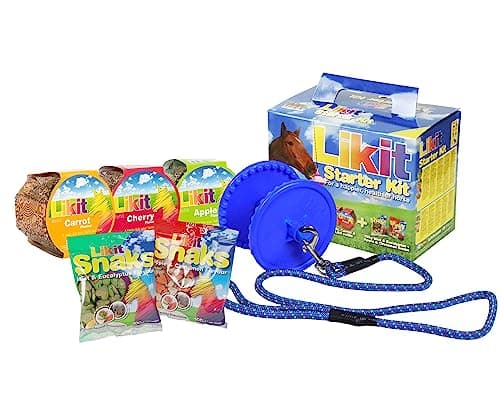 Image of Likit Starter Kit Blue 2.5kg | Horse Treat and Horse Toy Bundle | 2.5kg