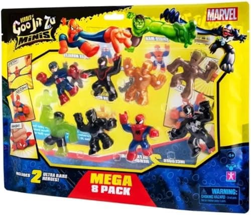 Image of Heroes of Goo Jit Zu GOO JIT ZU Marvel Minis S4 8 Pack,Black