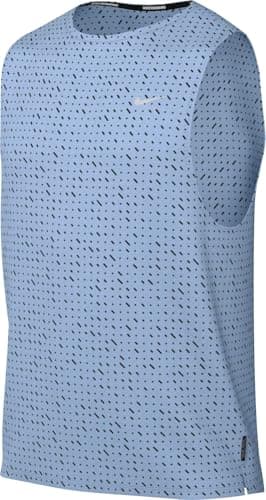 Image of Nike Miler Breathe Men's Dri-Fit Running Tank Top, Psychic Blue/Reflective Silv, HJ4183-422, M