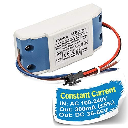Image of Chanzon LED Driver 300mA (Constant Current Output) 36V-66V (Input 85-277V AC-DC) (12-20) x1W 12W 15W 18W 20W Power Supply 300 mA Lighting Transformer Drivers for High Power COB Chips (Plastic Case)