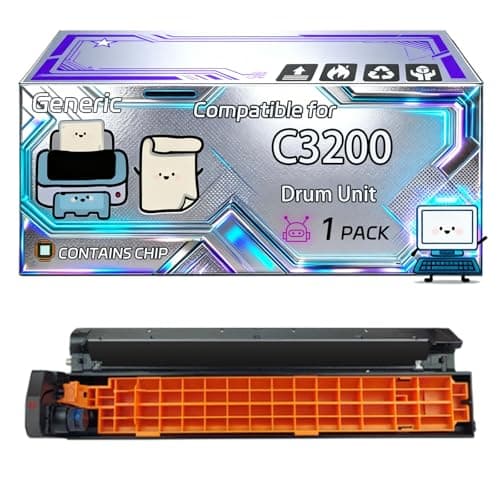 Image of C3200 Drum Unit Compatible for Okidata OKI C3200 C3200N Printers, With Chip, 14000 Pages, Vibrant Colours (1 Pack Magenta)