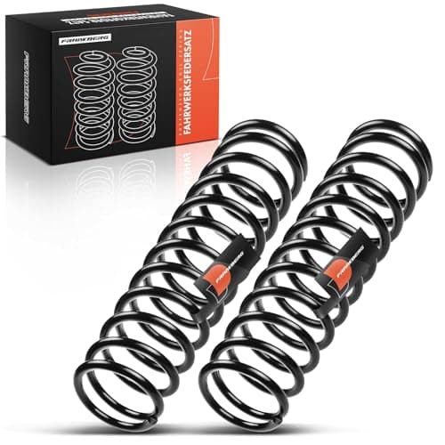 Image of Frankberg 2x Coil Spring Rear axle Compatible with Felicia I II 6U1 1.3L 1.6L 1.9L Hatchback 1994-2001 Replace# 6U6511115A