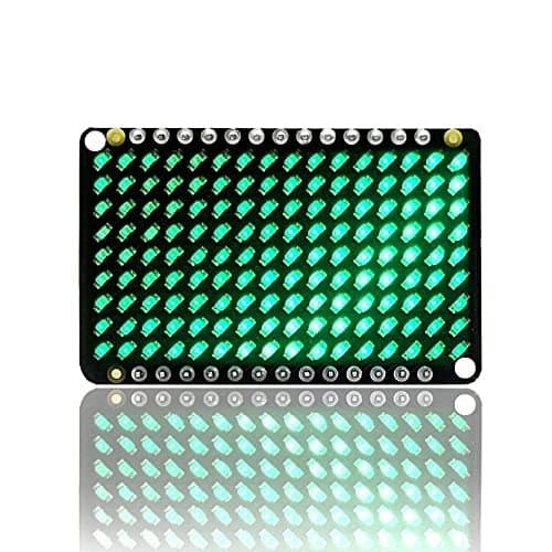 Image of Treedix PWM LED Matrix Driver 16x9 IS31FL3731 and 9x16 Grid LEDs for Arduino DIY Kits (Green)