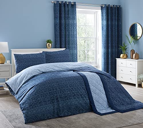 Image of Dreams & Drapes Design - Rohini - Duvet Cover Set - Single Bed Size in Blue