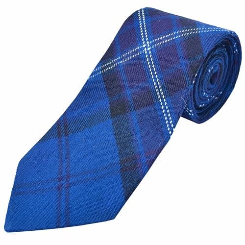 Image of Scottish Tartan Necktie for Men - Various Clan & Check Highland Tartans Designs 100% Acrylic Wool - Perfect for Kilts - Ideal for Kilts & Cultural Events (Scottish Thistle)