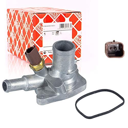 Image of febi bilstein 34957 Thermostat Housing with temperature switch and seal, pack of one