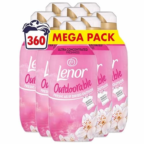 Image of Lenor Outdoorable Fabric Conditioner 360 Washes (8x45), Dreamy Jasmine - Ultra Concentrated Freshness