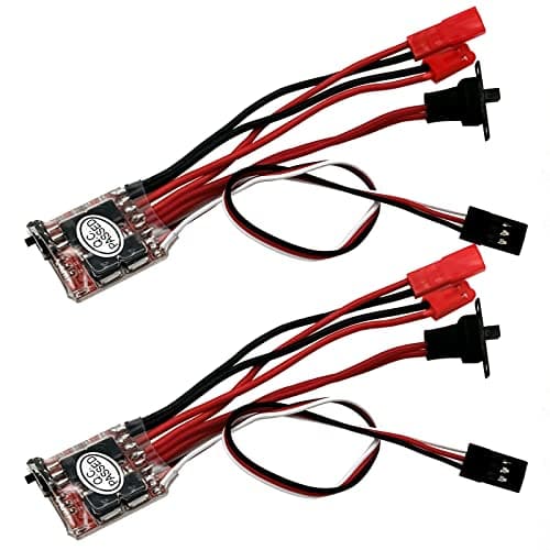 Image of 30A ESC Brushed Electronic Speed Controller with Brake for DIY Mini RC Car or Boat Crawler Tank (2pcs)
