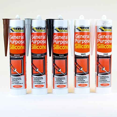 Image of Everbuild General Purpose Silicone - White - 6 Pack