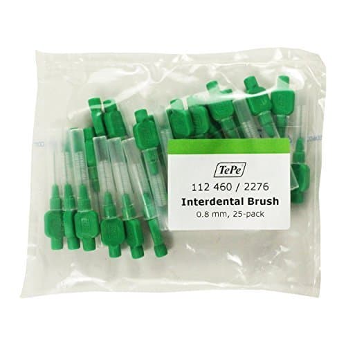 Image of TePe Original Green Interdental Brushes 0.8mm 25 pack