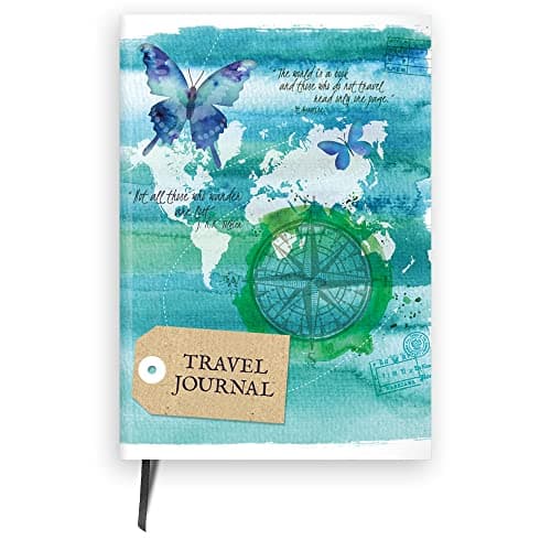 Image of Cauliflower Journals Travel Journal: A5 Hardback Planner & Diary with Themed Pages Including Checklists, Itineraries & Pages for Planning & Recording Holiday Adventures, Trip Planner Bucket List