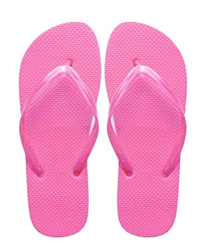 Image of SUGAR ISLAND® Unisex Ladies Girls Mens Summer Beach FLIP Flop Pool SHOES-PINK-3/4